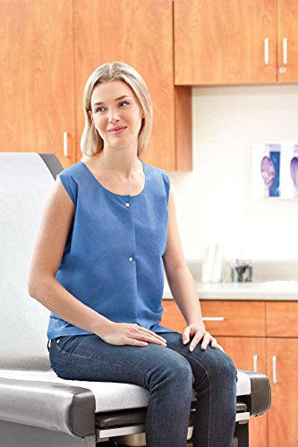 70218N Graham Medical® Blue Nonwoven Patient Exam Vests with Snaps